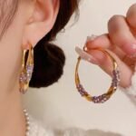 Women’s Metal Circle Earrings