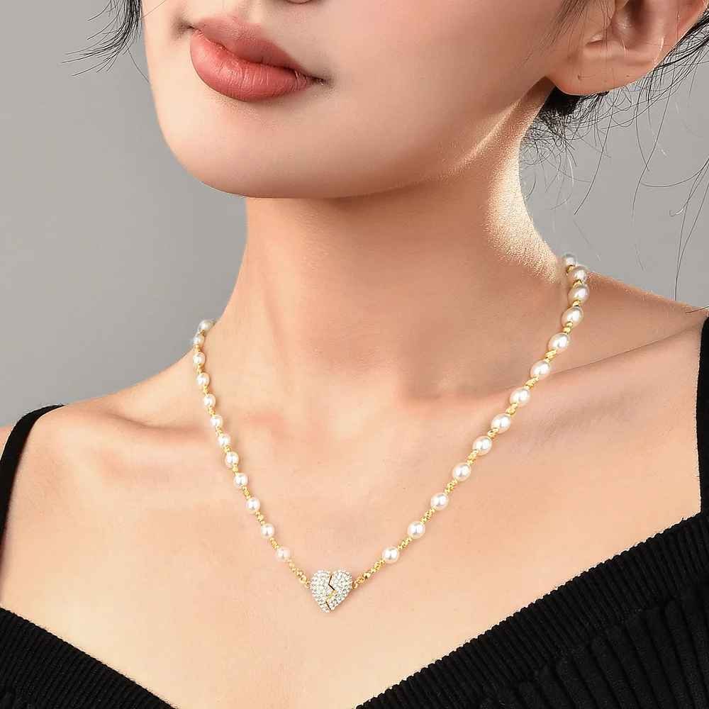 Heart-Shaped Pearl Necklace 2
