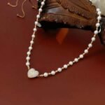 Heart-Shaped Pearl Necklace